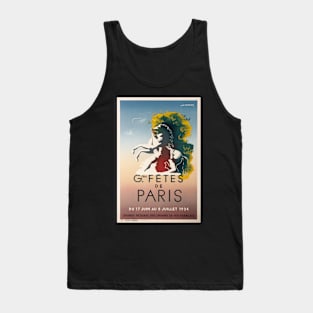 Grandes fetes de Paris,1934 ,Travel Poster Tank Top